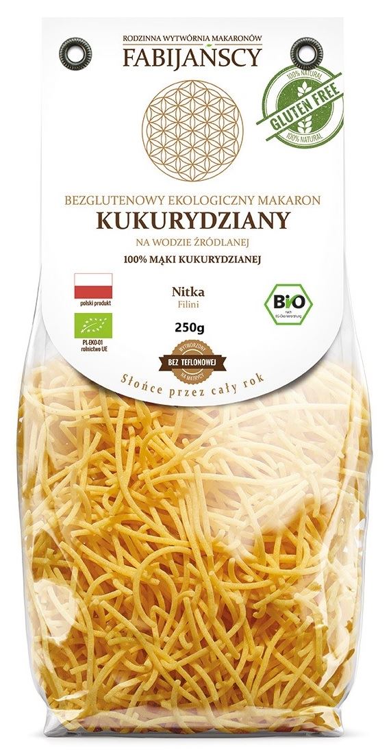 Fabijańscy makaron kukurydziany nitka filini BIO