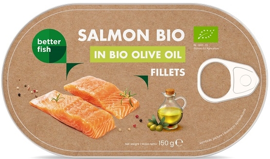 Salmon łosoś filet  W oliwie z oliwek BIO