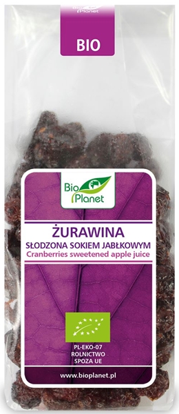 Bio Planet Cranberry gesüßt mit BIO Apfelsaft