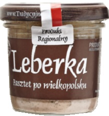 Paté de comida tradicional Leberk en estilo Wielkopolska