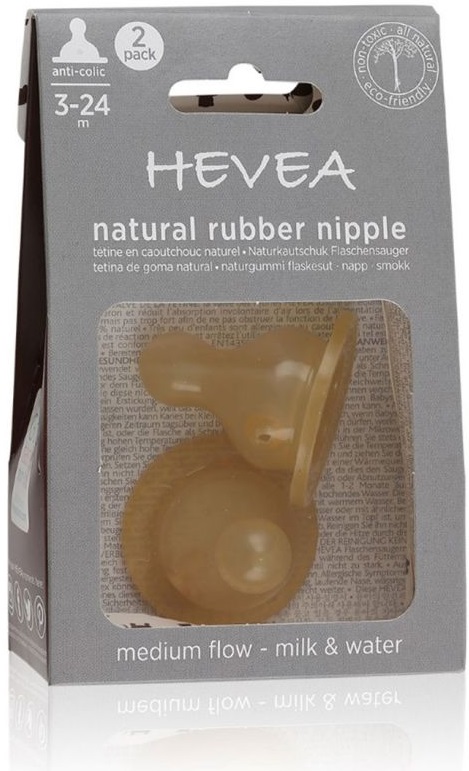 Hevea Pacifiers for the medium bottle