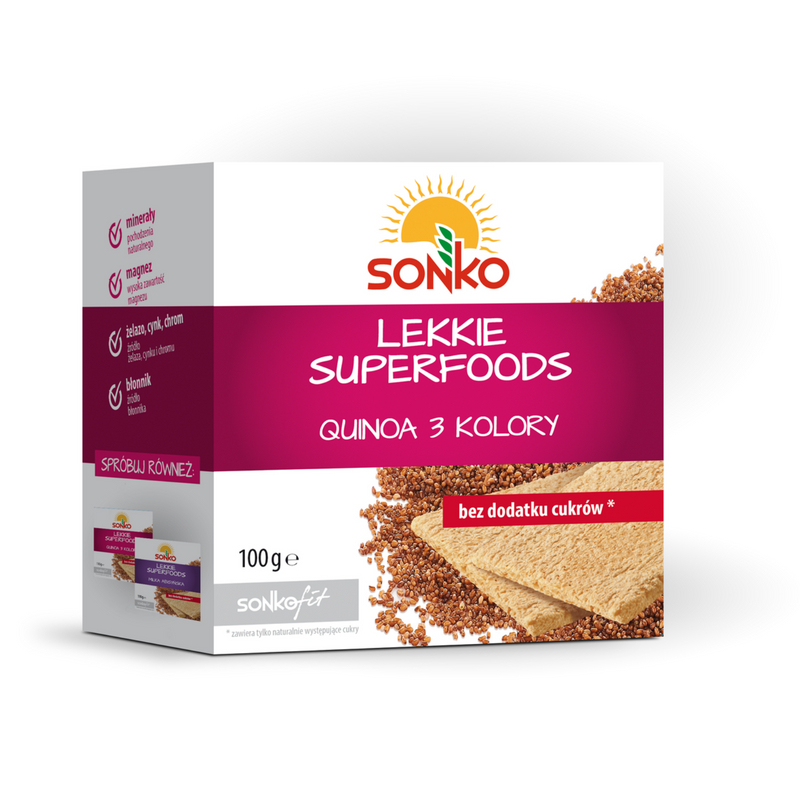 Sonko Pieczywo lekkie superfoods z quinoą 3 kolory
