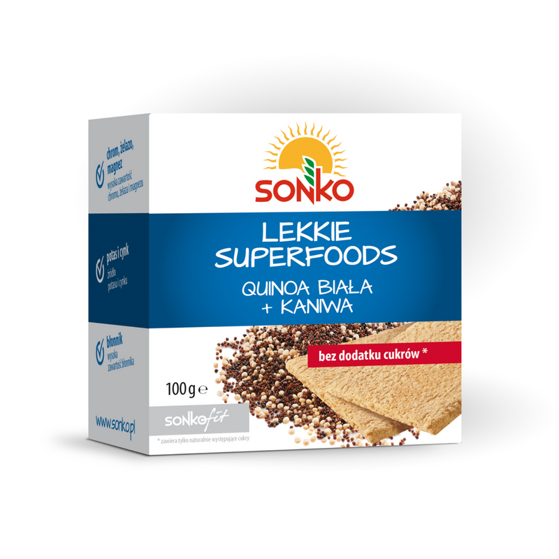 Sonko Pieczywo lekkie superfoods z quinoą białą i kaniwą