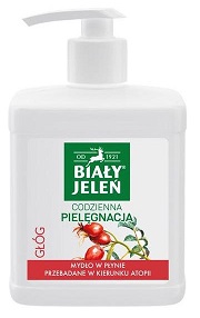 Biały Jeleń Hipoalergiczny Mydło w płynie z ekstraktem z głogu