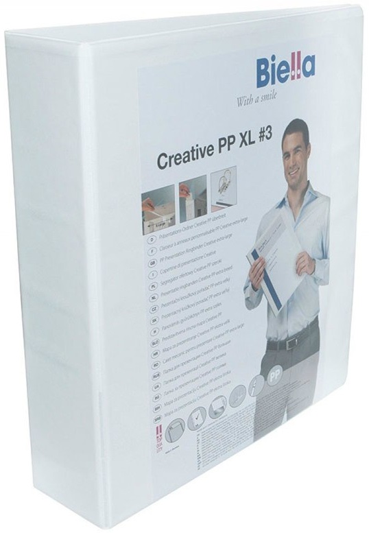 Biella Segregator ofertowy Creative PP XL #3 A4 50 mm  biały