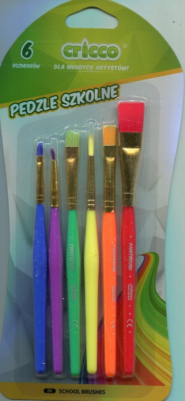 Cricco School brushes 6 sizes