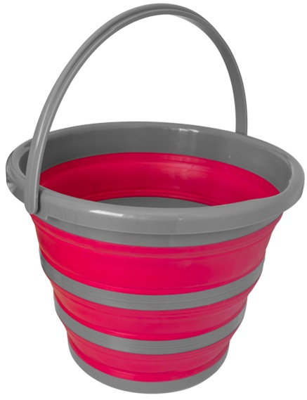 York Folding round bucket 10 L mix colors