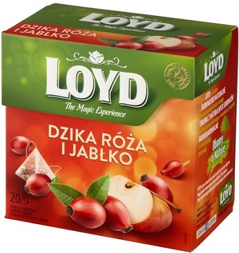 Loyd Herbatka owocowa aromatyzowana o smaku dzikiej róży i jabłka