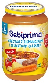 Bebiprima Vegetables with potatoes and delicate goulash