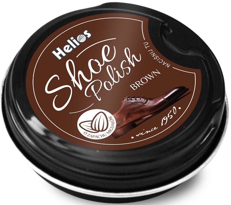 Helios Shoe Polish Toothpaste shoe in brown