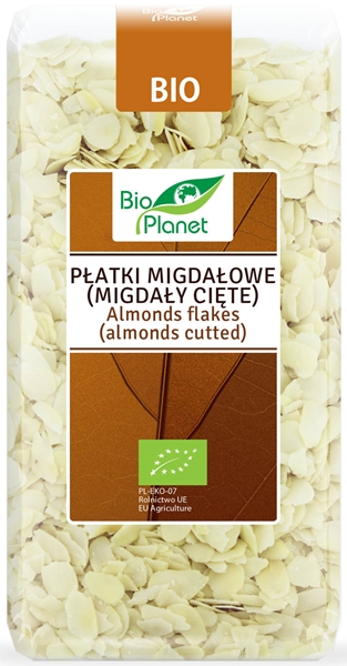 Bio Planet Płatki migdałowe  (migdały cięte) BIO