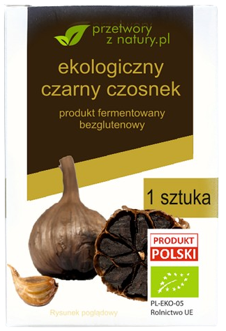 Czarny czosnek fermentowany bezglutenowy BIO