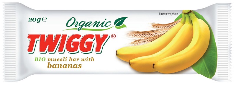 Twiggy Baton musli z bananem BIO