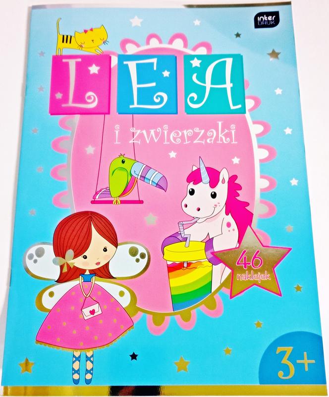 Interdruk Malbuch A4 mit Lena-Aufklebern und Haustieren