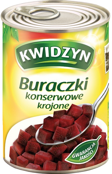 Kwidzyn. Remolacha en conserva cortada