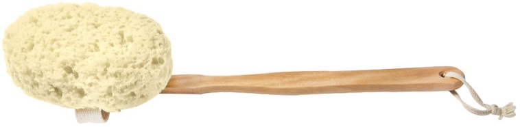 Donegal Sponge for bathing on a wooden handle