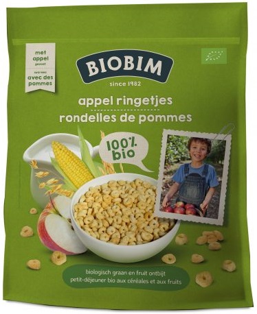 Biobim desayuno ecológico de cereales crujientes con manzana