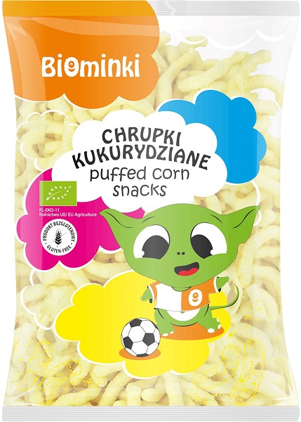 Biominki Gluten-free corn puffs, organic 