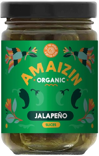 Amaizin Green Jalapenos, geschnitten in BIO-Salzlake