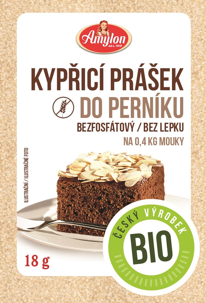 Amylon Proszek do pieczenia z przyprawą do piernika bezglutenowy BIO
