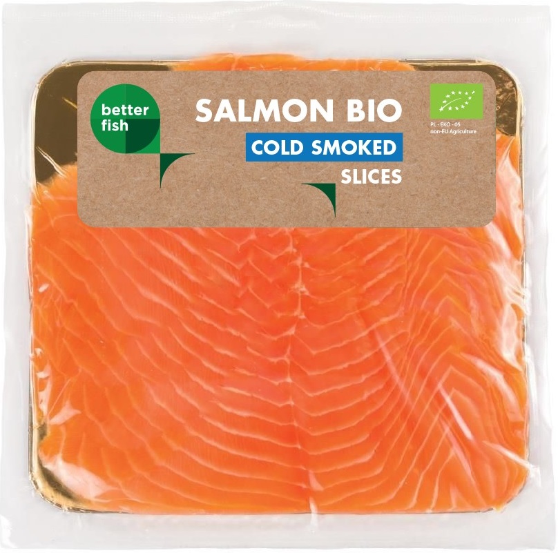 Better Fish Atlantic salmon slices, cold-smoked, organic 