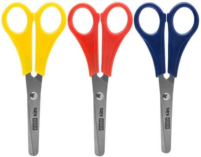 Easy Scissors with graduation 13 cm blue