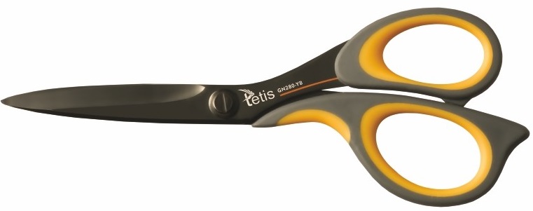 Tetis Office scissors 7 "17.5 cm GN280-YB in stainless steel