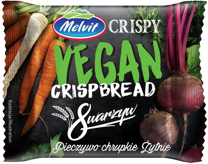 Melvit Crispy Vegan 8 овощей Хрустящий ржаной хлеб