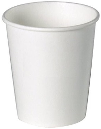 Disposable white paper cup 200 ml