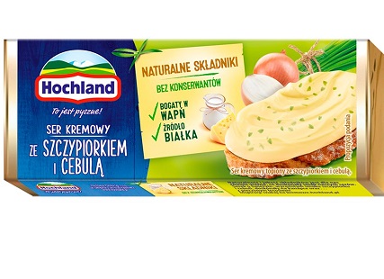 Hochland Ser kremowy ze szczypiorkiem i cebulą