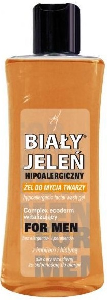 Biały Jeleń For Men Hypoallergenic face wash gel with ginger and biotin