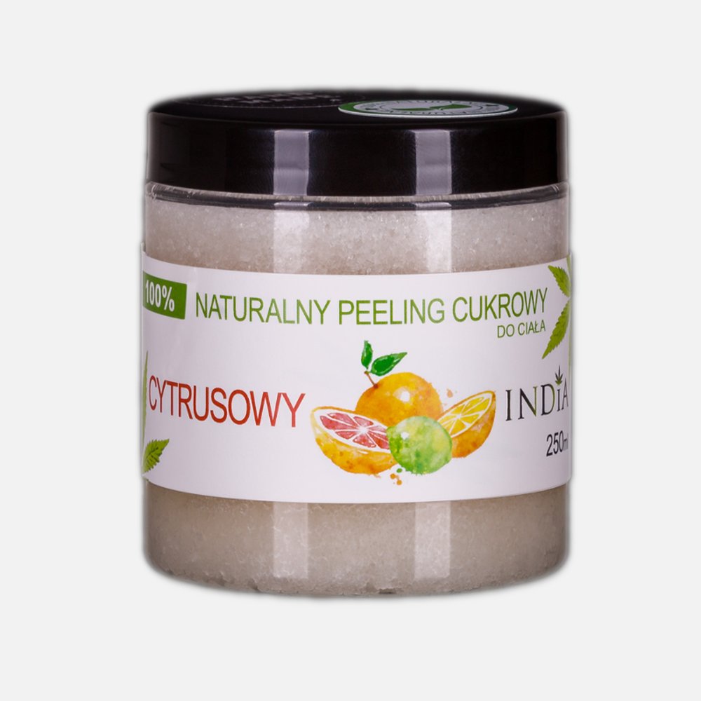 India Naturalny peeling cukrowy cytrusowy