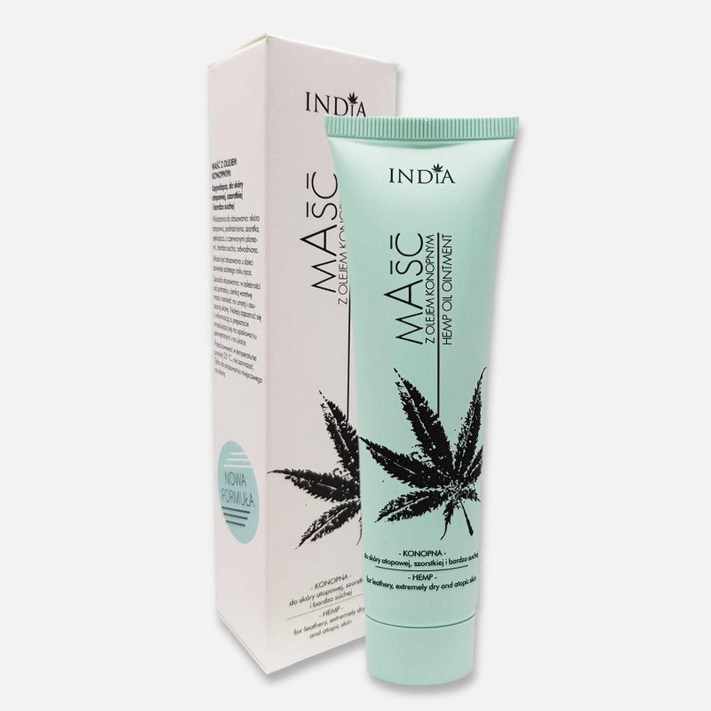 India. Ointment with hemp oil