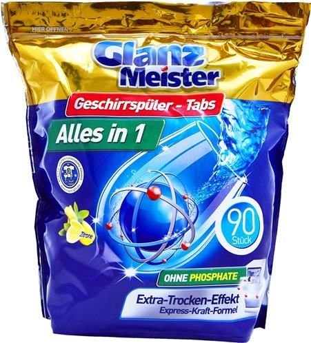 Glanz Meister pastillas lavavajillas Alles en 1