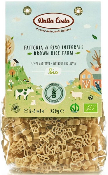 Dalla Costa Makaron z ryżu brązowego farma bezglutenowy BIO