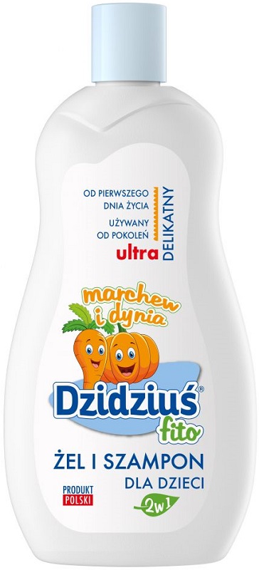 Dzidziuś Fito Gel und Shampoo für Kinder, Karotten und Kürbis
