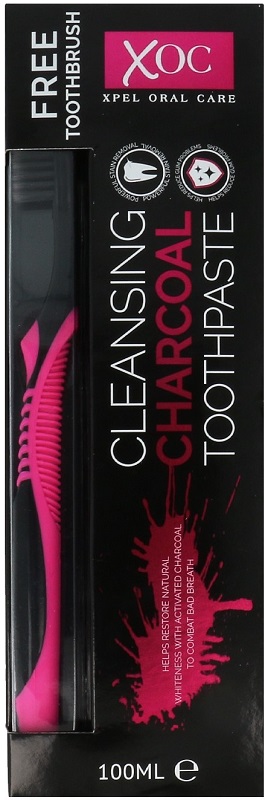 Xpel Oral Care toothpaste charcoal + toothbrush