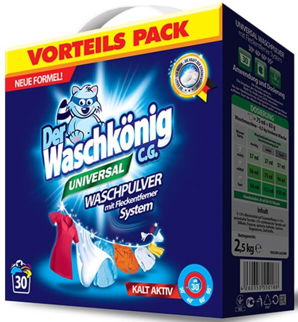 Der Waschkonig CG Detergente en polvo universal