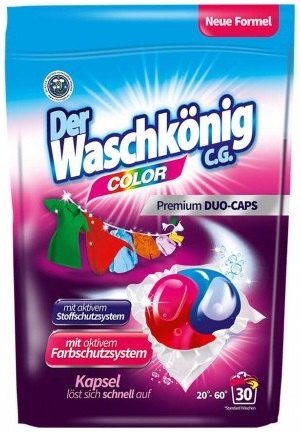 Der Waschkonig CG Color Capsules para lavado Duo-Caps