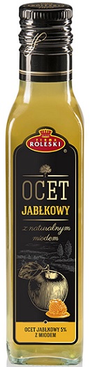 Roleski Ocet jabłkowy z miodem 5% - z naturalnym miodem