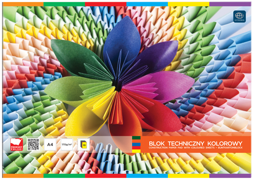 Interdruk Blok techniczny A4 kolorowy