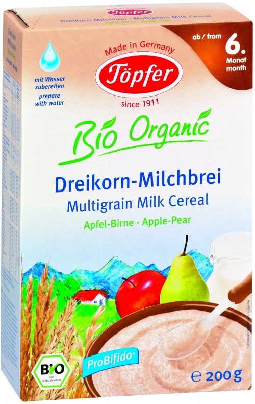 Topfer multiflor de cereales BIO manzana-pera