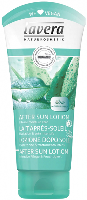 Lavera Hard moisturizing lotion after sunbathing with BIO-aloe extract and BIO-shea butter