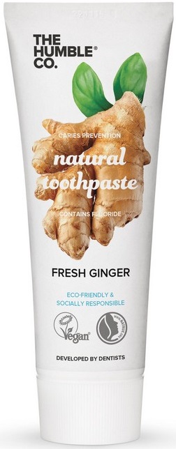Humble Brush Ginger toothpaste with fluoride