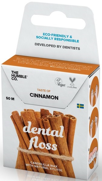 Humble Brush Dental Floss Dental floss 50m with cinnamon flavor