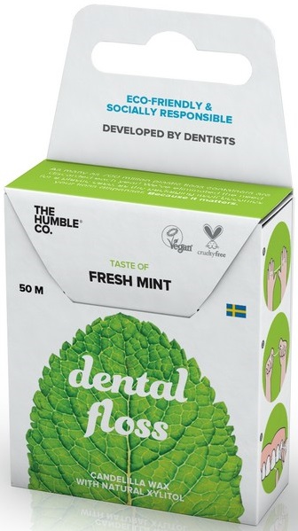 Humble Brush Dental Floss Nić  dentystyczna 50m o smaku łagodnej mięty