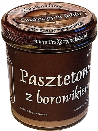 Tradycyjne Jadło Pasztetowa  z borowikiem, bezglutenowa