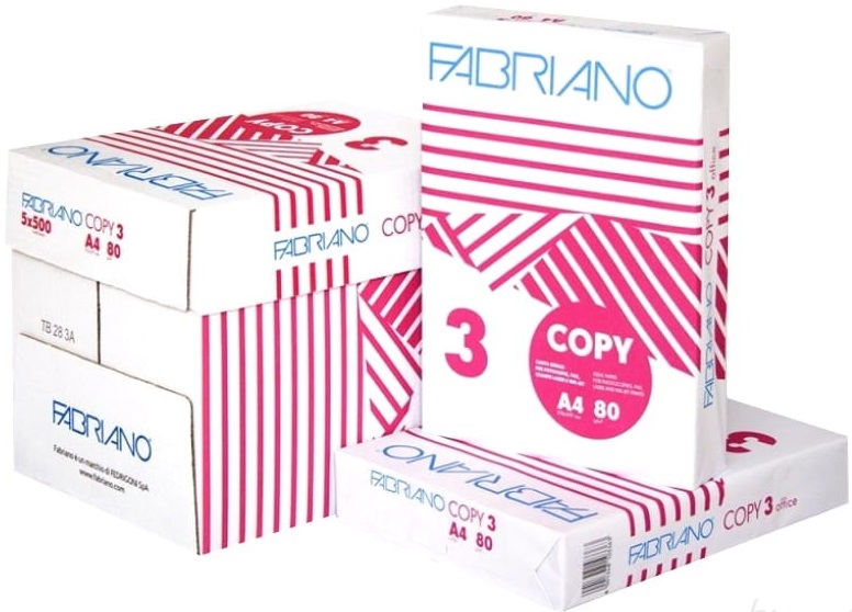Copy paper COPY 3 Fabriano A4 80g / m2, ream of 500 sheets