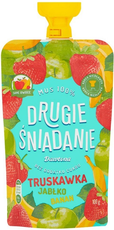 Dawtona Das zweite Frühstück Mousse 100% Erdbeer-Apfel-Banane