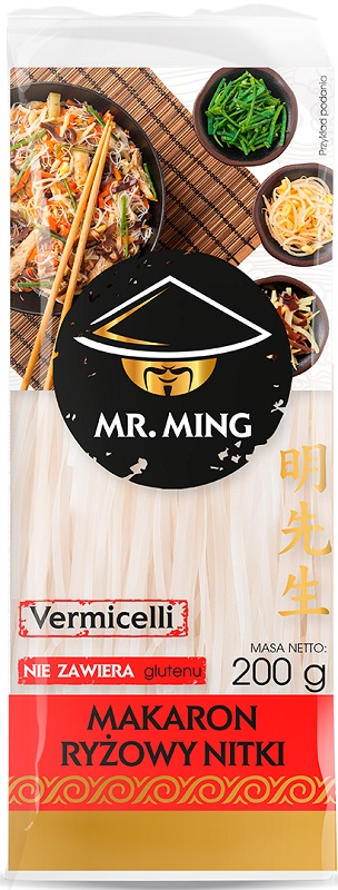Mr. Ming Makaron ryżowy nitki bezglutenowy